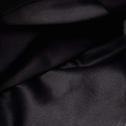 Pre Owned Moschino Black Leather Embellished Chain Link Satchel