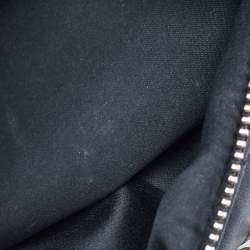 Moschino Black Quilted Faux Leather Chain Link Backpack