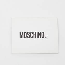 Moschino Multicolor Stripe PVC Frame Chain Clutch