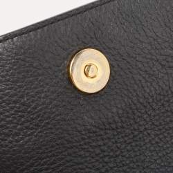 Moschino Black Leather Classic Logo Top Handle Bag