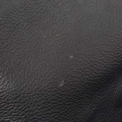 Moschino Black Leather Classic Logo Top Handle Bag