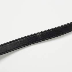 Pre Owned Moschino Black Textured Faux Leather Teddy Bear Tote