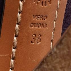 Moschino Purple Suede Knee Length Boots Size 38