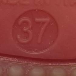 Pre Owned Moschino Multicolor Rubber Double Bubble Lace Up Sneakers Size 37