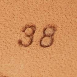 Pre Owned Moschino Size 38 Brown Leather Pleated Pointed Toe Pumps