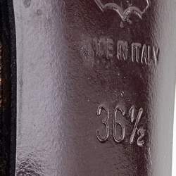 Pre Owned Moschino Multicolor Leopard Print Fabric Slingback Sandals Size 36.5