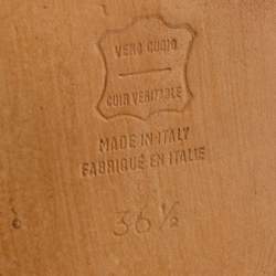 Pre Owned Moschino Multicolor Canvas and Patent Leather Slip On Loafers Size 36.5