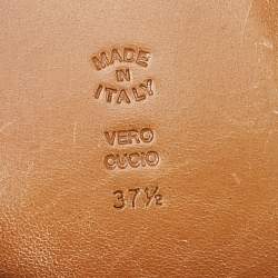 Pre Owned Moschino Purple Suede and Textured Leather Lace Up Peep Toe Ankle Booties Size 37.5