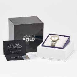 Pre Owned Movado Silver Two-Tone Stainless Steel Bold 3600551 Women's Wristwatch 30 mm