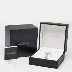 Movado Mother of Pearl Diamond Stainless Steel Museum 07.3.14.1463.S Women's Wristwatch 28 mm