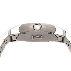 Pre Owned Movado White Mother of Pearl Stainless Steel Diamonds SL 84 G4 1832 S Women's Wristwatch 28mm