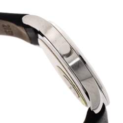 Pre Owned Movado Black Stainless Steel Leather Museum 07.3.14.1143 Women's Wristwatch 28 mm