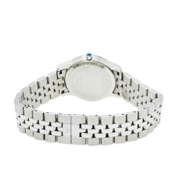 Pre Owned Movado Mother Of Pearl Stainless Steel Diamond Museum 07.3.14.1143 Women's Wristwatch 28 mm