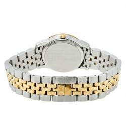 Pre Owned  Movado Mother Of Pearl Two-Tone Stainless Steel Diamonds Safiro 0606900 Women's Wristwatch 28 mm