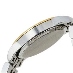 Pre Owned  Movado Mother Of Pearl Two-Tone Stainless Steel Diamonds Safiro 0606900 Women's Wristwatch 28 mm
