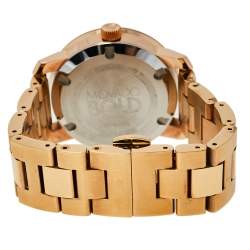 Pre Owned Movado Rose Gold Ionic Plated Stainless Steel Bold Quartz Women's Wristwatch 36 MM