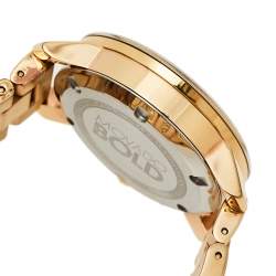 Pre Owned Movado Rose Gold Plated Stainless Steel Bold MB.01.3.34.6039 Women's Wristwatch 36 mm
