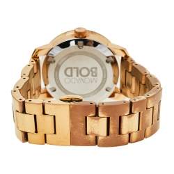 Pre Owned Movado Rose Gold Plated Stainless Steel Bold MB.01.3.34.6039 Women's Wristwatch 36 mm
