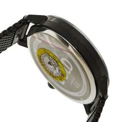 Pre Owned Movado Black Ion-Plated Stainless Steel and Mesh Bold Evolution MB.01.3.34.6588 Women's Wristwatch 34 mm