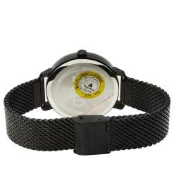 Pre Owned Movado Black Ion-Plated Stainless Steel and Mesh Bold Evolution MB.01.3.34.6588 Women's Wristwatch 34 mm