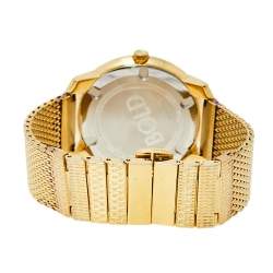 Pre Owned Movado Gold Plated Stainless Steel Bold Evolution MB.01.3.34.6123 Women's Wristwatch 35 mm