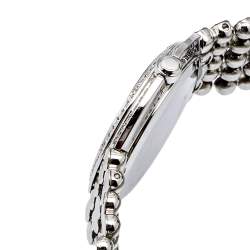 Pre Owned Movado Silver Stainless Steel Diamond Trembrili 84 G4 1830 Women's Wristwatch 32 MM