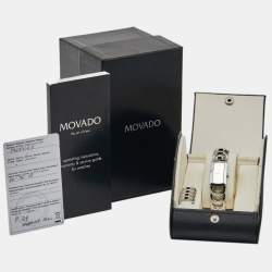 Pre Owned Movado Silver Stainless Steel Rondiro 0605965 Women's Wristwatch 15 mm