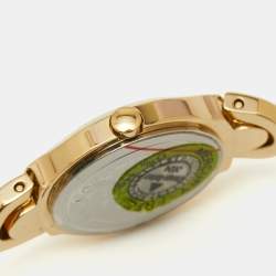 Pre Owned Movado Black Gold Plated Stainless Steel Kara 0606936 Women's Wristwatch 24 mm