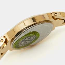 Pre Owned Movado Black Gold Plated Stainless Steel Kara 0606936 Women's Wristwatch 24 mm