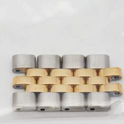 Pre Owned Movado Mother of Pearl Two Tone Stainless Steel Museum 07.3.20.1201 Women's Wristwatch 28 mm