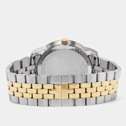 Pre Owned Movado Black Two Tone Stainless Steel Museum 07.1.20.1198 Men's Wristwatch 40 mm 