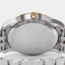 Pre Owned Movado Black Two Tone Stainless Steel Museum 07.1.20.1198 Men's Wristwatch 40 mm 