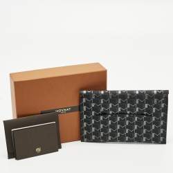 مملوكة مسبقًا حامل جواز سفر مغلف موينات 1920 أوه! كانفاس رمادي/أسود مغلف