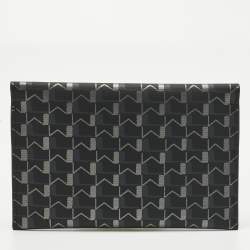 مملوكة مسبقًا حامل جواز سفر مغلف موينات 1920 أوه! كانفاس رمادي/أسود مغلف