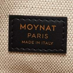 Pre Owned Moynat Black Monogram Coated Canvas and Leather Oh! Ruban Tote