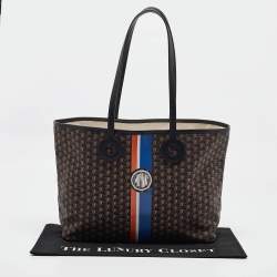 Pre Owned Moynat Black Monogram Coated Canvas and Leather Oh! Ruban Tote