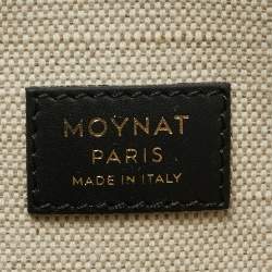Pre Owned Moynat Black/Bronze Monogram Coated Canvas Oh! Ruban Duo MM Tote