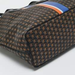 Pre Owned Moynat Black/Bronze Monogram Coated Canvas Oh! Ruban Duo MM Tote