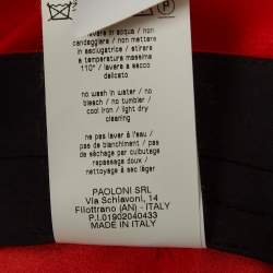 MSGM Orange Satin Straight Cut Trousers L