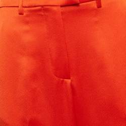 MSGM Orange Satin Straight Cut Trousers L