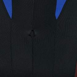 Pre Owned Mugler x H&M Multicolor Paneled Jersey Full Sleeve Mini Dress XS