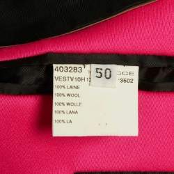 Mugler Fuchsia Pink Wool Single Breasted Blazer XL