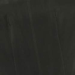 Pre Owned MUGLER Black Gabardine Strapless Mini Dress S