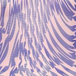 Pre Owned Mugler Pink/Blue Star Print Mesh Bodysuit S