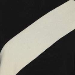 MUGLER Black/Cream Wool Knit Full Sleeve Sweater M