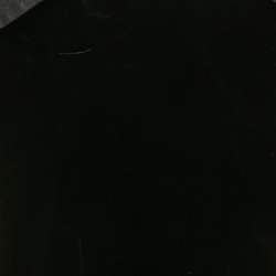 Pre Owned Mugler Black Velvet & Satin Strapless Mini Dress XXS