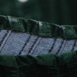 Pre Owned Mugler Green Velvet Pants M