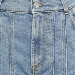 Pre Owned Mugler Blue Denim High-Rise Jeans M/Waist 28"