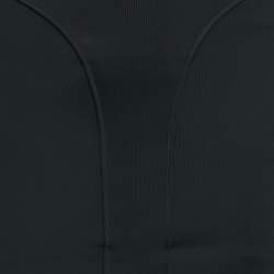 Pre Owned تنورة ميني موغلر جيرسي سوداء بخصر مقصوص مقاس صغير - سمول