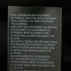 Pre Owned Mugler x H&M Black/Brown Jersey and Mesh Sheer Trim Set S/M